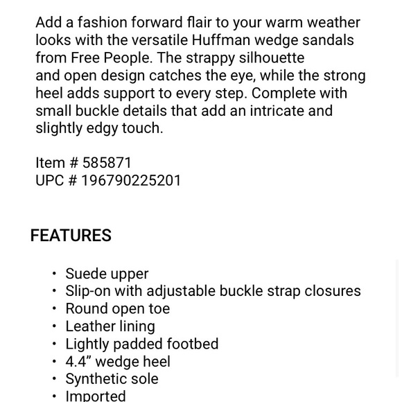 Free People Black Sandals Size 10 - Picture 15 of 15